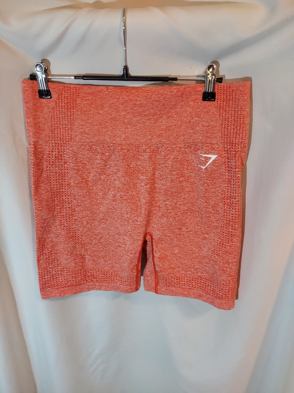 Gymshark Vital Seamless Shorts Orange Apricot Marl High Waisted L